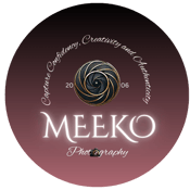 Meeko Photography logo in black and white, representing professional photography services.